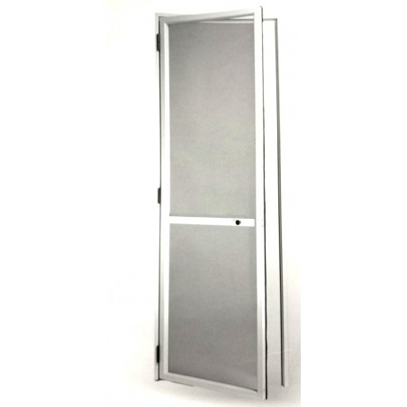 Zanzariera a battente studiata per verande, e porte finestre con rete in alluminio resistente al vento. zanzartappvitullo